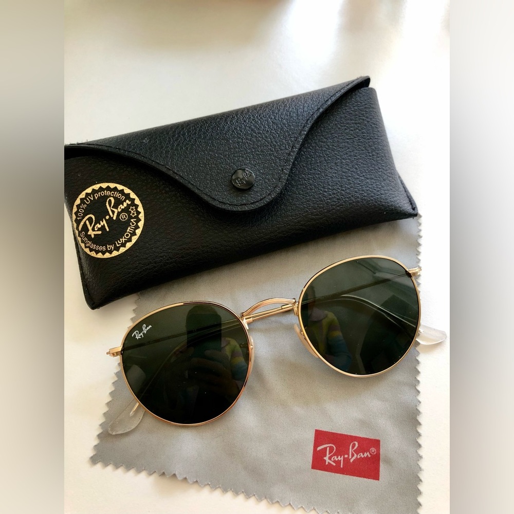Ray Ban round metal sunglasses